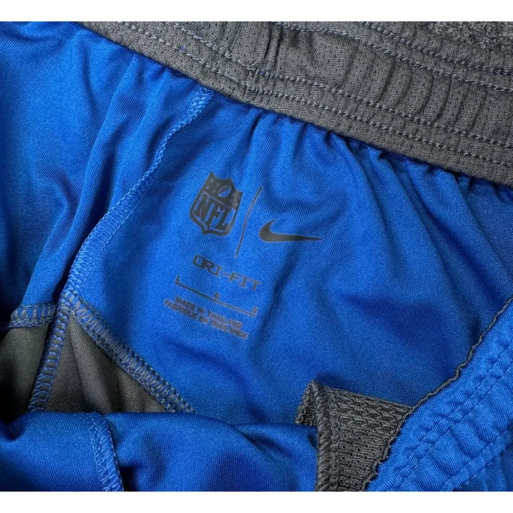 Nike On Field NEW Men's Indianapolis Colts Sideline Primary Lockup Shorts L Blue
